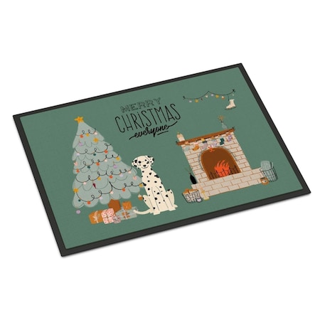 Carolines Treasures 24 x 36 in. Dalmatian Christmas Everyone Indoor or Outdoor Mat CK7660JMAT